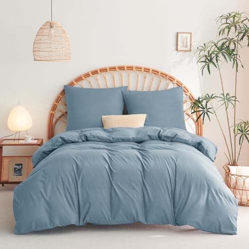 WAVVE Bettwäsche 135x200 – 4‑teiliges Mikrofaser‑Set Anthrazit (inkl. 2×80×80 cm Kissenbezüge) mit Reißverschluss, OEKO‑