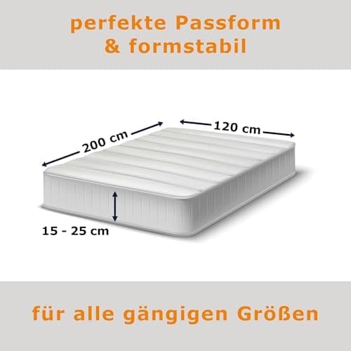 home4good Spannbettlaken 120x200 cm – Jersey 100% Baumwolle (OEKO-TEX STANDARD 100) – für Matratzenhöhe 15–25 cm, Weiß