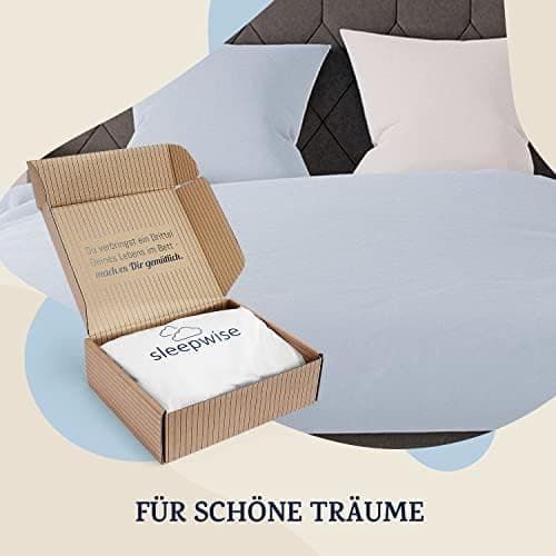 sleepwise Bettwäsche 135x200 Mikrofaser – ÖKO‑TEX zertifiziert, bügelfrei & knitterfrei, 2‑tlg. (inkl. 80x80 cm Kissenbe