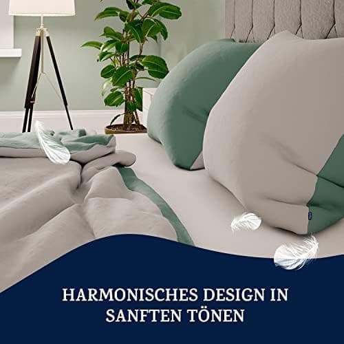 sleepwise Bettwäsche 135x200 Mikrofaser – ÖKO‑TEX zertifiziert, bügelfrei & knitterfrei, 2‑tlg. (inkl. 80x80 cm Kissenbe