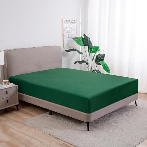 Jersey-Spannbettlaken 100% Baumwolle – 100% gekämmte Baumwolle, 90 x 200 cm (Steghöhe 27 cm)