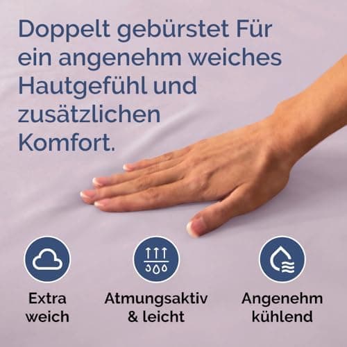 Spannbettlaken 180x200 cm – Extra tiefes Spannbetttuch bis 40 cm (16") – Weiche gebürstete Mikrofaser, knitterfrei & sch