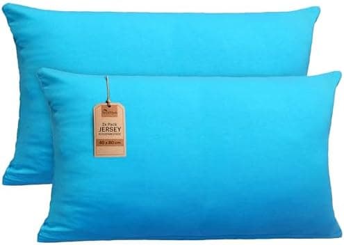 NatureMark Jersey Kissenbezüge – weich & atmungsaktiv, hautfreundlich – 40x40 cm, Anthrazit