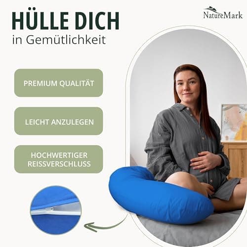 NatureMark Jersey Kissenbezüge – weich & atmungsaktiv, hautfreundlich – 40x40 cm, Anthrazit