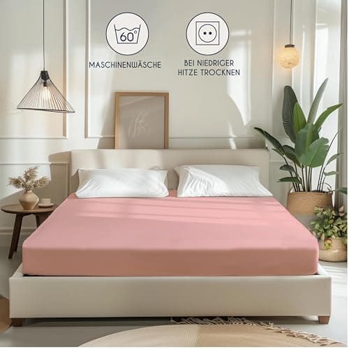 Dreamzie Spannbettlaken 90x190/200 cm – 100% Jersey‑Baumwolle, OEKO‑TEX STANDARD 100