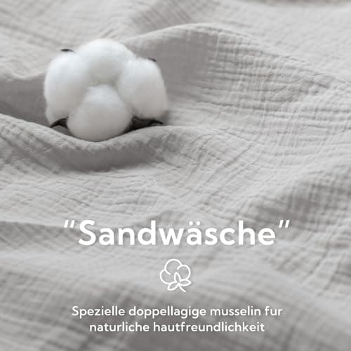 SOULFUL Doppelte Musselin-Kissenbezug 40x80 cm – Baumwolle, OEKO-TEX STANDARD 100