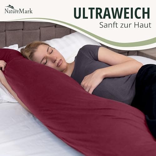 NatureMark Jersey Kissenbezüge – weich & atmungsaktiv, hautfreundlich – 40x40 cm, Anthrazit