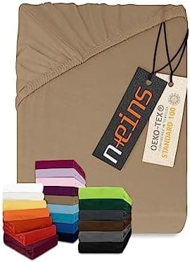 Jersey-Spannbetttuch – 100% Baumwolle, 180–200 x 200 cm