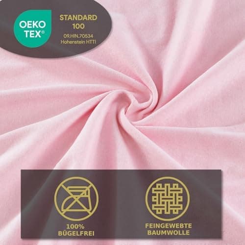 MALIKA® Spannbettlaken 120x200 cm – Jersey-Baumwolle Spannbetttuch, passend für Matratzen bis 28 cm