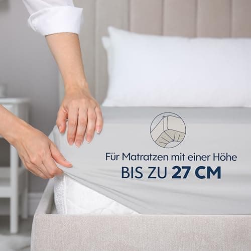 Dreamzie Spannbettlaken 70 x 200 cm – 100% Jersey‑Baumwolle, 150 g/m², OEKO‑TEX® STANDARD 100 – Anthrazit