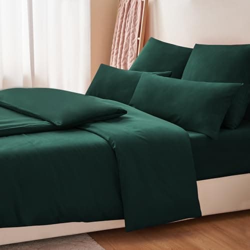 RUIKASI Bettwäsche-Set 4-teilig 135x200 Mikrofaser, 2x Bettbezug 135x200 + 2x Kissenbezug 80x80 cm, OEKO‑TEX, weich & bü