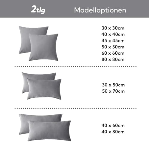 SOULFUL Doppelte Musselin-Kissenbezug 40x80 cm – Baumwolle, OEKO-TEX STANDARD 100