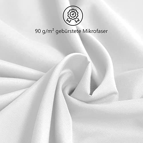REDKEY Kissenbezug 40x80 cm 2er Set – gebürstetes Mikrofaser, Reißverschluss, waschbar bis 40°C – Anthrazit