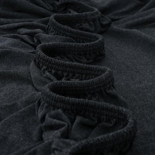 Vency Spannbettlaken 90x200 cm (bis 25 cm Matratzenhöhe) – 100% Baumwolle, Weiß