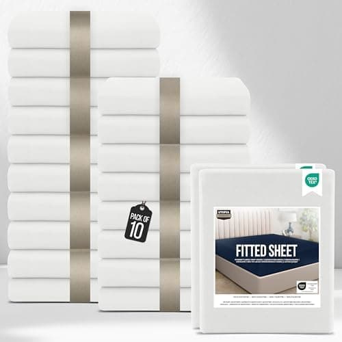 Utopia Bedding 2er-Set Spannbettlaken 140 x 200 cm – OEKO-TEX MADE IN GREEN zertifiziert – 35 cm Tiefe Tasche