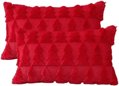 Artscope 2er-Set Kissenbezüge (40x40 cm) – weicher Kurzplüsch Wollsamt, Schneeflocke Creme Beige