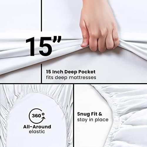 Utopia Bedding 2er-Set Spannbettlaken 140 x 200 cm – OEKO-TEX MADE IN GREEN zertifiziert – 35 cm Tiefe Tasche