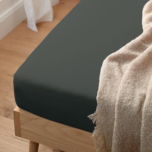 Mixibaby Spannbettlaken Jersey 100% Baumwolle – 180 x 200 cm, Hellgrau