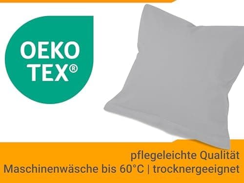Doppelpack Baumwoll-Kissenbezüge 40 x 15 cm – Navyblau, schlichtes modernes Design