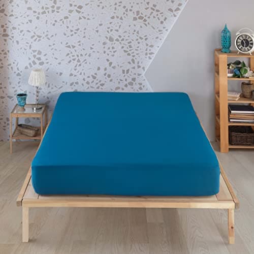 Vency Spannbettlaken 90x200 cm – 100% Baumwolle, für Matratzen bis 35 cm