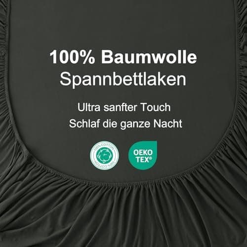CELESTA Spannbettlaken 140 x 200 cm – 100% Baumwolle (OEKO‑TEX STANDARD 100) – für Matratzen bis 30 cm
