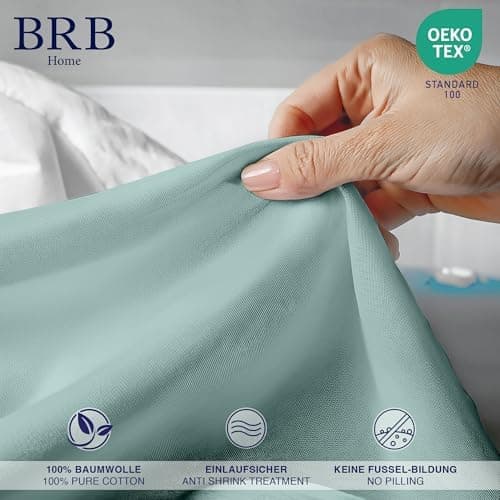 Spannbettlaken 90×200 cm – 100% Baumwolle (Oeko‑TEX) – für dicke Matratzen bis 27 cm