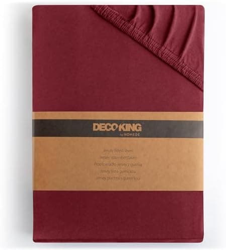 DecoKing Spannbettlaken 180 x 200 & 200 x 200 cm – 100% gekämmte Baumwolle (Jersey)
