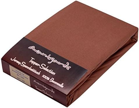 AVANTGARDE Spannbettlaken 180x200–200x220 cm, 40 cm Steg – 100% Jersey-Baumwolle 170 g/m², OEKO-TEX – passend für Boxspr