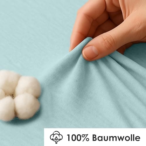 Jersey-Spannbettlaken / Spannbetttuch – 100% Baumwolle, 180x200–200x200 cm