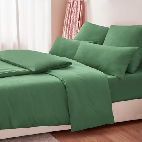 RUIKASI Bettwäsche-Set 4-teilig 135x200 Mikrofaser, 2x Bettbezug 135x200 + 2x Kissenbezug 80x80 cm, OEKO‑TEX, weich & bü