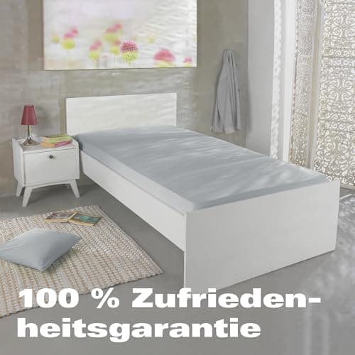 BaSaTex Bio-Jersey Spannbettlaken 120x200 cm – 100% Bio-Baumwolle, GOTS-zertifiziert – Taupe