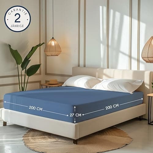 Dreamzie Spannbettlaken 90x190/200 cm – 100% Jersey‑Baumwolle, OEKO‑TEX STANDARD 100