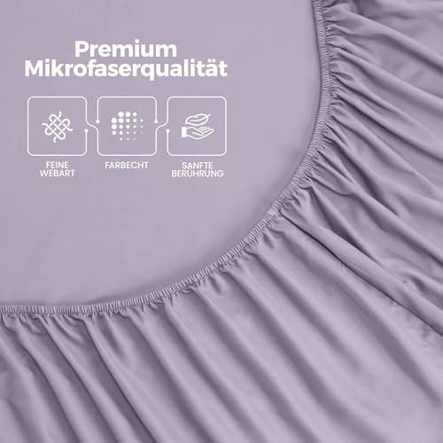 Utopia Bedding Spannbettlaken 120 x 200 cm für Matratzen bis 30 cm – gebürstete Mikrofaser, OEKO‑TEX® STANDARD 100