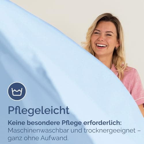 Spannbettlaken 180x200 cm – Extra tiefes Spannbetttuch bis 40 cm (16") – Weiche gebürstete Mikrofaser, knitterfrei & sch