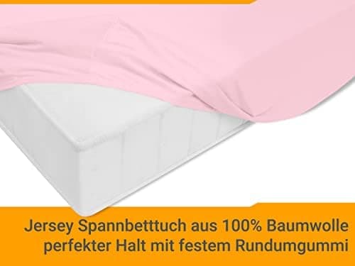 Jersey-Spannbetttuch – 100% Baumwolle, 180–200 x 200 cm