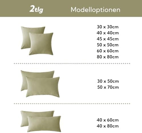 SOULFUL Doppelte Musselin-Kissenbezug 40x80 cm – Baumwolle, OEKO-TEX STANDARD 100