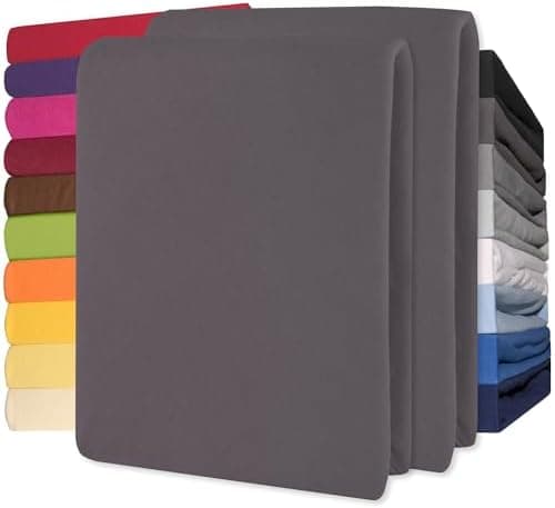 CelinaTex Jersey-Spannbettlaken 90x200–100x200 cm bis 26 cm Matratzenhöhe | 100% gekämmte Baumwolle | OEKO‑TEX STANDARD