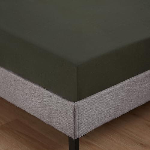 Jersey-Spannbettlaken 100% Baumwolle – 100% gekämmte Baumwolle, 90 x 200 cm (Steghöhe 27 cm)