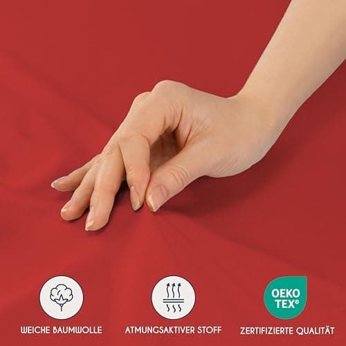 Dreamzie Spannbettlaken 90x190/200 cm – 100% Jersey‑Baumwolle, OEKO‑TEX STANDARD 100