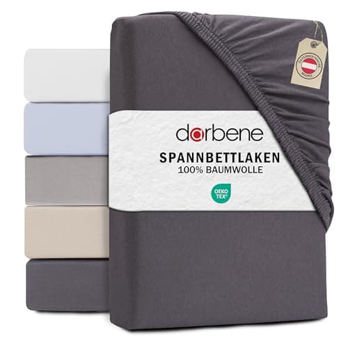 Spannbettlaken 90x200 cm Jersey-Baumwolle, Oeko‑TEX zertifiziert