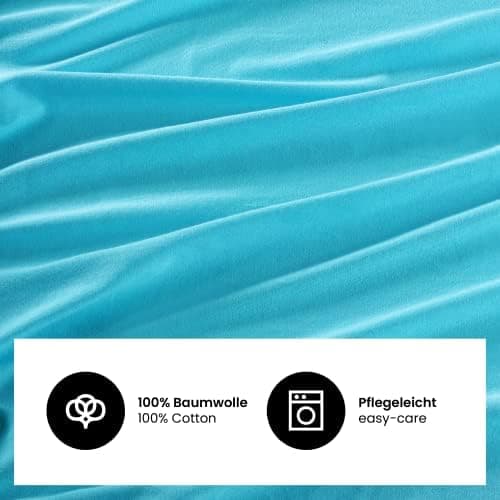 Jersey-Spannbettlaken 100% Baumwolle 180×200–200×200 cm