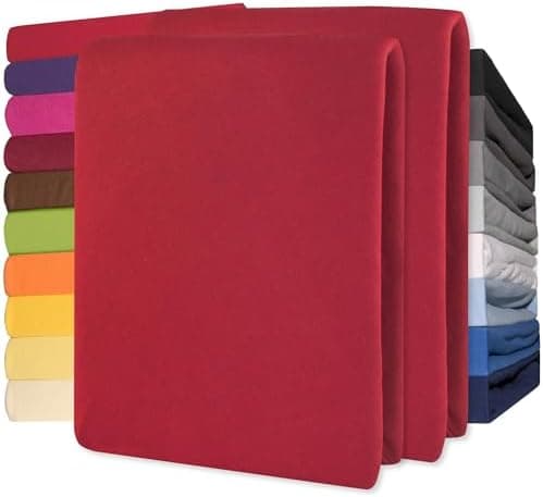 CelinaTex Jersey-Spannbettlaken 90x200–100x200 cm bis 26 cm Matratzenhöhe | 100% gekämmte Baumwolle | OEKO‑TEX STANDARD
