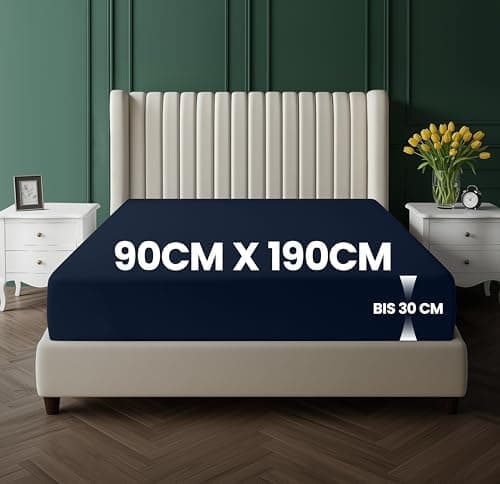 Utopia Bedding Spannbettlaken 120 x 200 cm für Matratzen bis 30 cm – gebürstete Mikrofaser, OEKO‑TEX® STANDARD 100
