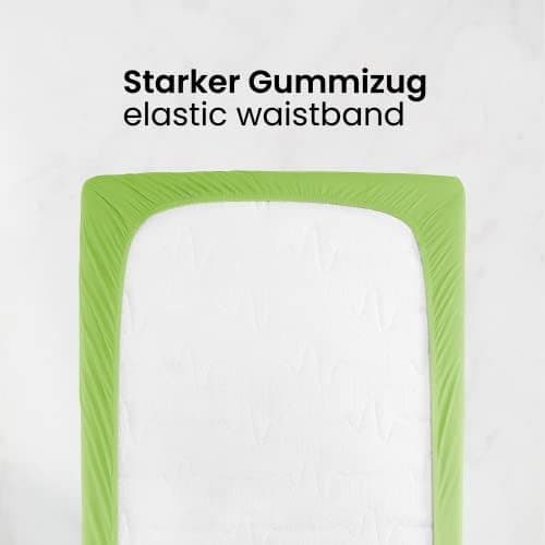 Jersey-Spannbettlaken 100% Baumwolle 180×200–200×200 cm