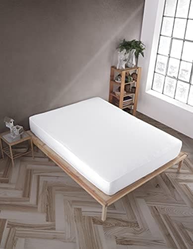 Vency Spannbettlaken 90x200 cm – 100% Baumwolle, für Matratzen bis 35 cm