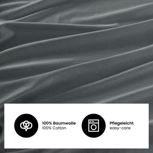 Jersey-Spannbettlaken 100% Baumwolle 180×200–200×200 cm