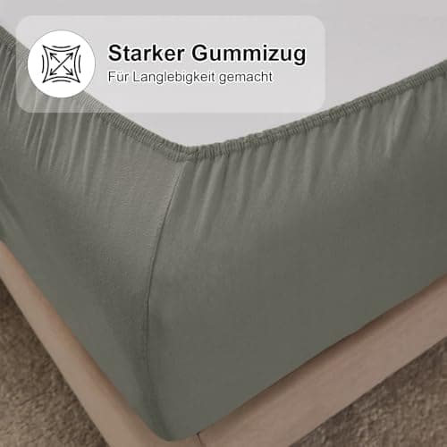 CELESTA Spannbettlaken 140 x 200 cm – 100% Baumwolle (OEKO‑TEX STANDARD 100) – für Matratzen bis 30 cm