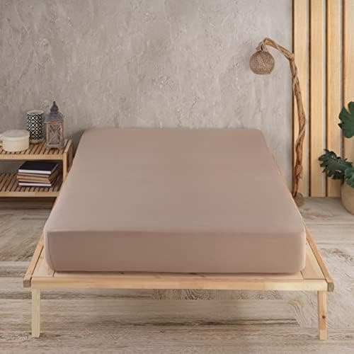 Vency Spannbettlaken 90x200 cm – 100% Baumwolle, für Matratzen bis 35 cm