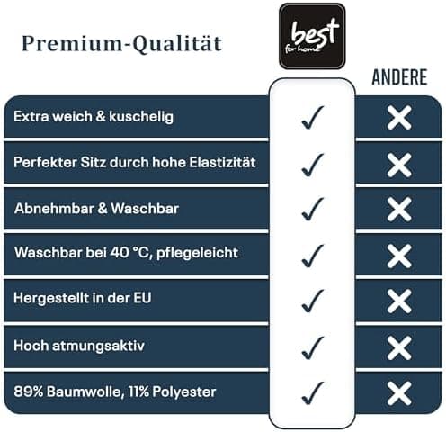 Elastisches Jersey-Spannbettlaken 90x180 cm – 100% Baumwolle, kuschelig warm