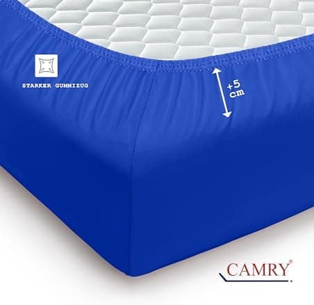 Camry Spannbettlaken 180x200–200x200 cm – Baumwoll‑Jersey Orange